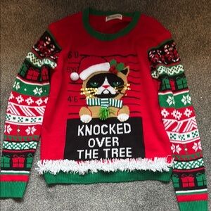 Festive Cat Christmas Sweater